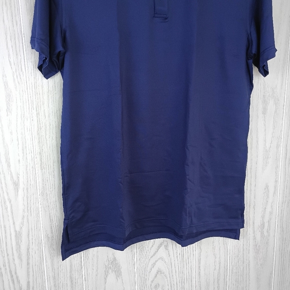 Peter Millar Summer Comfort Medium navy blue polo Embark Logo Short Sleeve - Picture 3 of 12